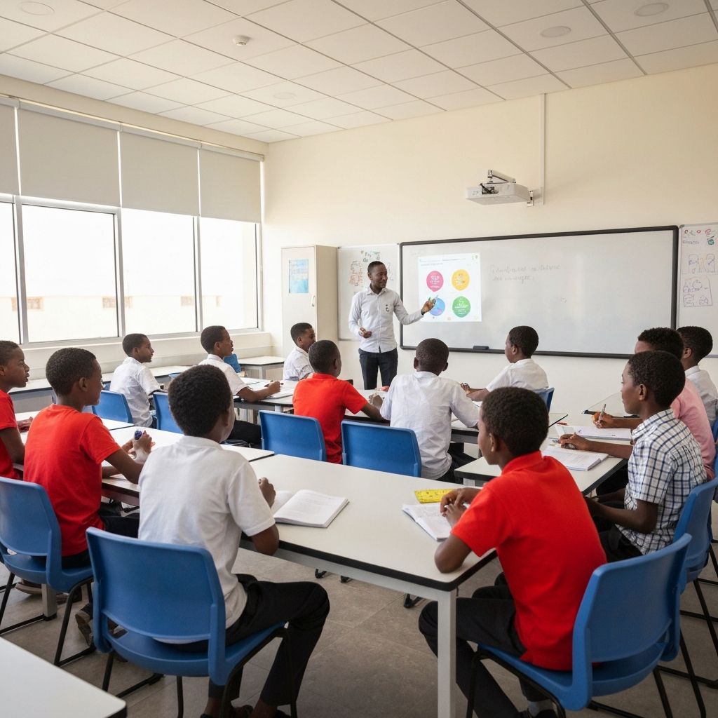 Students learning at Daarul Birri